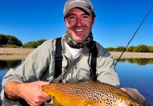 Cathy Beck 's Fly-fishing Catch of a Brown trout – Fly dreamers 