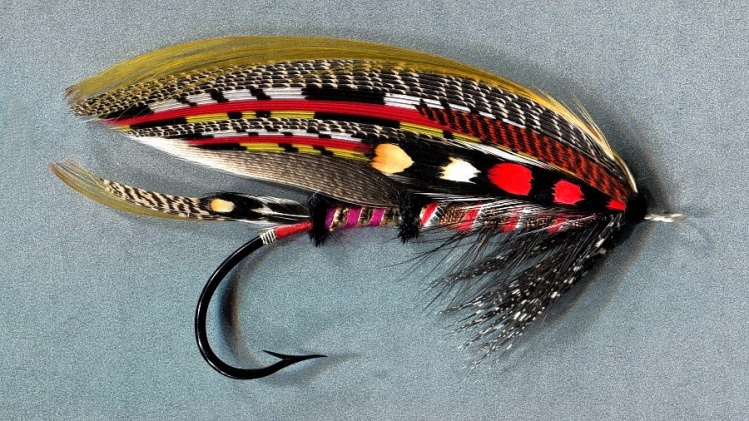 Heat Seeker - Original Salmon fly tied by Mike Boyer - Hand made hook by Ronn Lucas @ 5/0
