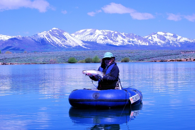 My wife Joanie with a 20 in Cuttbow. The Mount Zirkel Wilderness in the background.