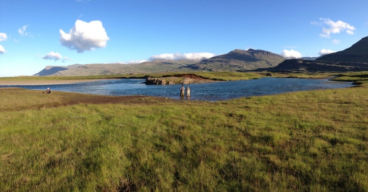 Just another day at the office…
Guiding in river Breiðdalsá, Iceland.
