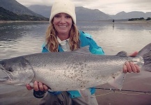 Meredith McCord 's Fly-fishing Pic of a Silver salmon – Fly dreamers 