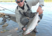 Nikolay Rudnev 's Fly-fishing Picture of a Pink salmon – Fly dreamers 