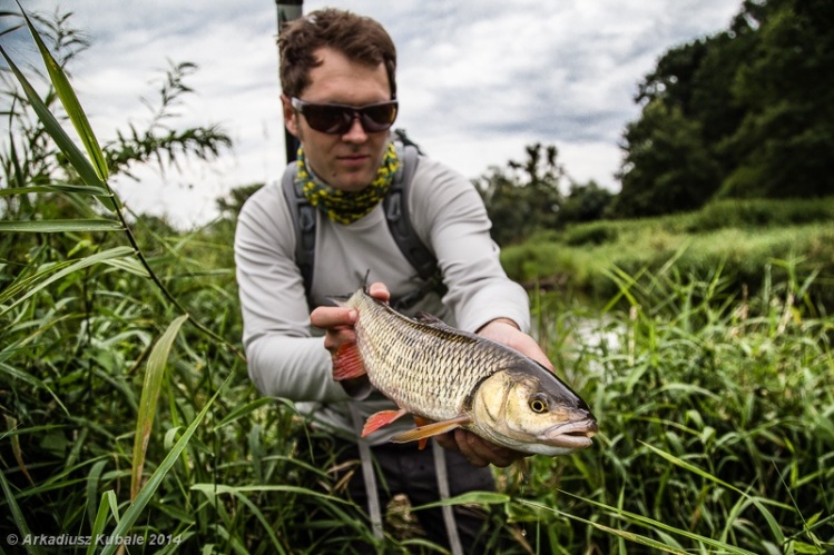 © Arkadiusz Kubale 2014

The first kleń (Squalius cephalus) of my friend. It was a great day on the water. 