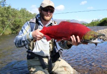 Mikey Wright 's Fly-fishing Photo of a Sockeye salmon – Fly dreamers 