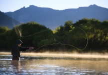  Situación de Pesca con Mosca de Trucha marrón – Fotografía por Estancia Arroyo Verde en Fly dreamers