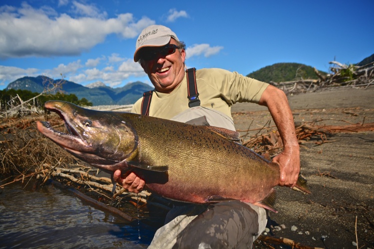 Chinook Salmon caugth at Yelcho river late March 2014 (Fall)