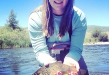 Bekah Sapp 's Fly-fishing Photo of a Brown trout – Fly dreamers 