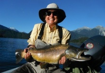 Fly-fishing Pic of German brown shared by Yelcho En La Patagonia – Fly dreamers 