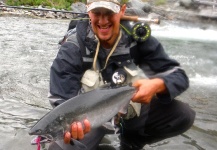 Luke Metherell 's Fly-fishing Pic of a Silver salmon – Fly dreamers 