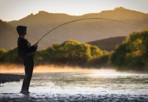  Situación de Pesca con Mosca de Trucha marrón– Foto por Estancia Arroyo Verde en Fly dreamers