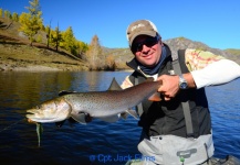 Jako Lucas 's Fly-fishing Pic of a Taimen – Fly dreamers 