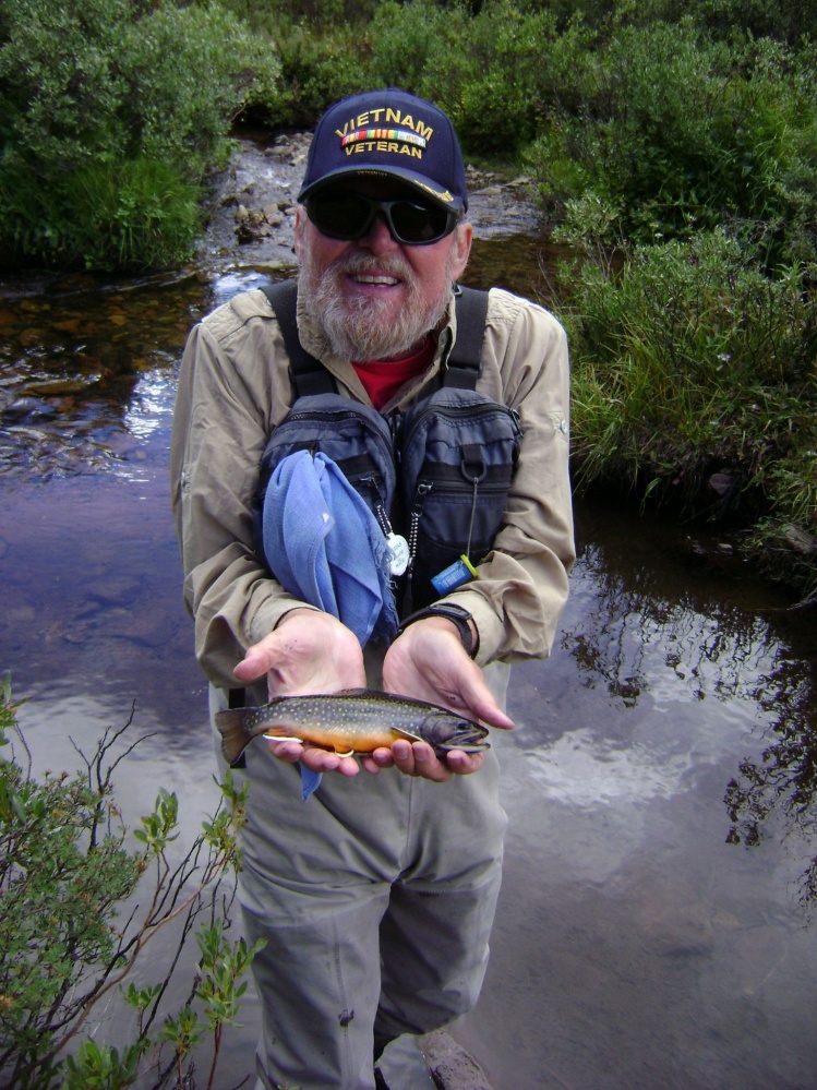 7" Brookie from the North Fork of Tarryall Creek
