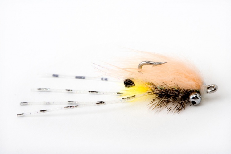 Skinny Shrimp tied by Paul Procter on a Partridge Sea Prince CS52 