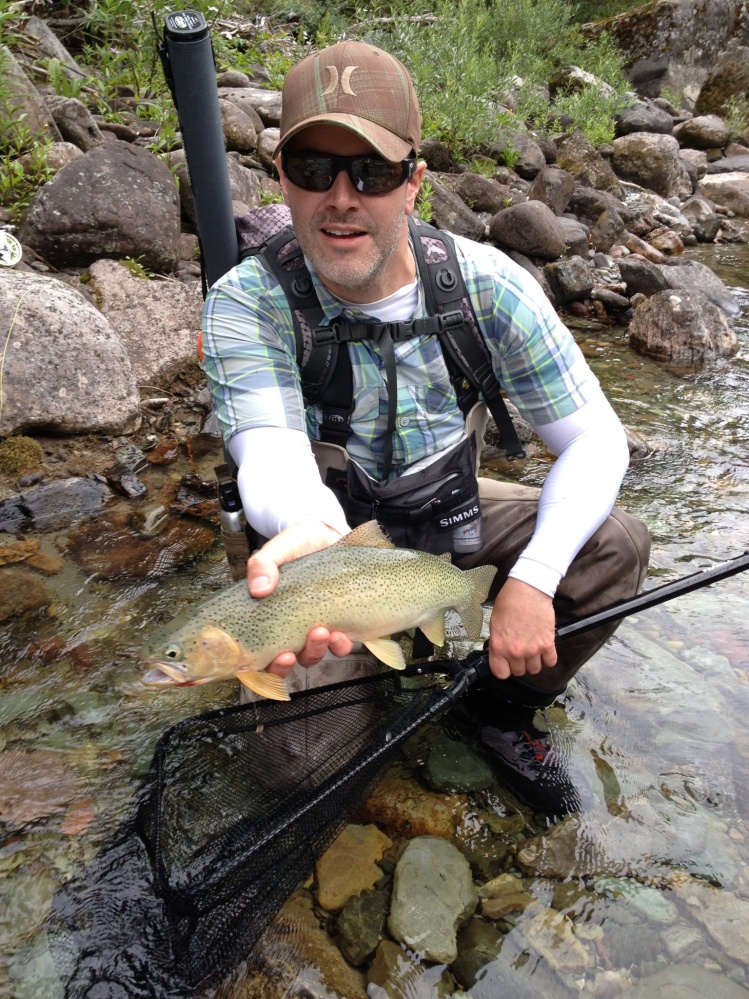 Mark Brown with cutthroat