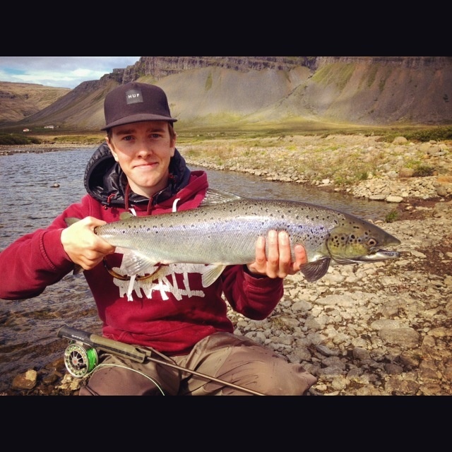 A beautiful female Atlantic Salmon that took a small surface fly. Just amazing! C&amp;R is good karma
