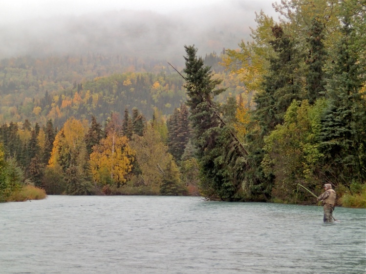 Fall colors added to a great day on the water. 