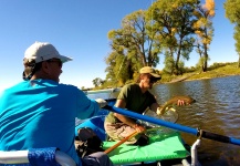 Great Fly-fishing Situation of Rainbow trout shared by Brett Macalady 