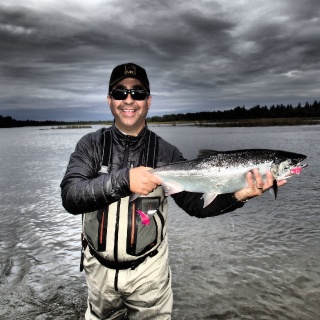 Steelie skies and silvers on the fly!  Catch rates on silvers average 20 plus per rod per day!