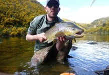 Fly-fishing Pic of Brown trout shared by Jeremy Treweek – Fly dreamers 