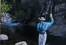 Fly-fishing Art Pic by Andrew Fowler – Fly dreamers 