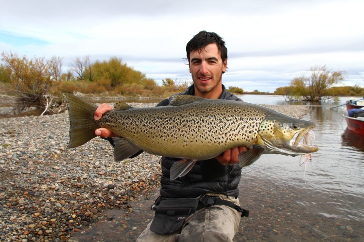 Andres with a Limay river Brown