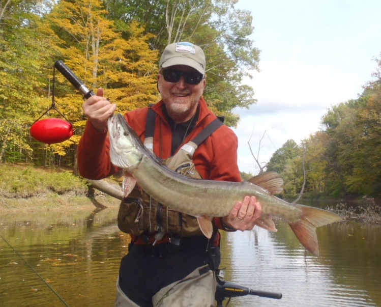 Not a big one but still a fly-caught muskie.  Hoping for a bigger one as Fall advances.