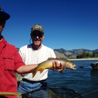 A decent sized Cutthroat trout!  Snake River