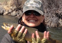 Fly-fishing Pic of Rainbow trout shared by Stacey Sabol – Fly dreamers 