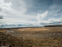 Laguna seca cerca de los petroglifos