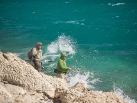 Acà vehìamos un submarino que patrullaba y no tomo