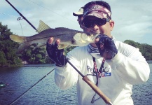  Situación de Pesca con Mosca de Snook - Róbalo– Foto por Emerson Bermudez en Fly dreamers