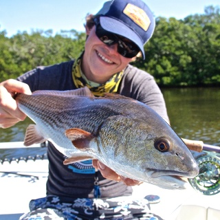 Sightcasting Redfish in Pine Island Sound with Florian Hassenpflug from Germany 