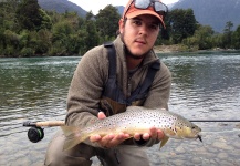 Impressive Fly-fishing Situation of Brown trout shared by Michelle Nordenflycht 