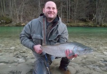 Flyfishing for marble trout and danube salmon