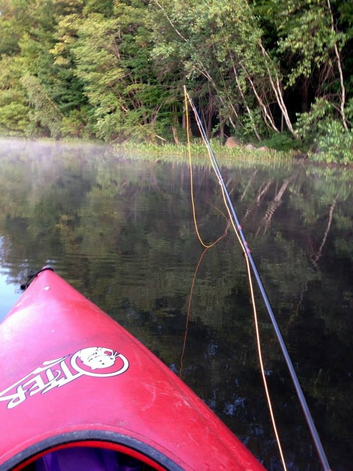 Kayak Fishing on Mauch Chunk Lake. Jim Thorpe, PA