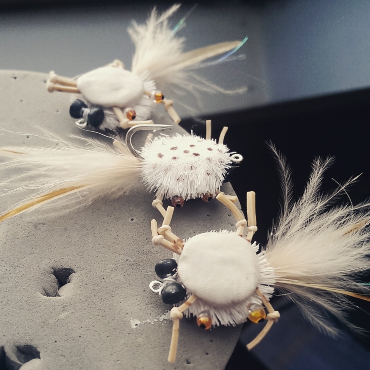 Deer hair crabs coming along!