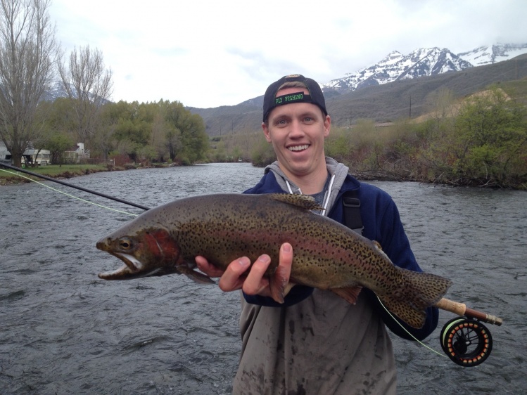 Happy Client with his Big Rainbow!  Great job Zach!
