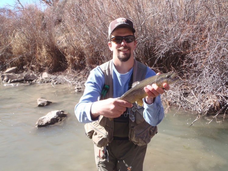 It was a tough day, but we managed to find a few. Full story at <a href="http://kidderfishing.blogspot.com/2015/02/narrow-escape-from-skunk.html">http://kidderfishing.blogspot.com/2015/02/narrow-escape-from-skunk.html</a>