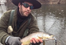 David Lewis 's Fly-fishing Picture of a Brown trout – Fly dreamers 