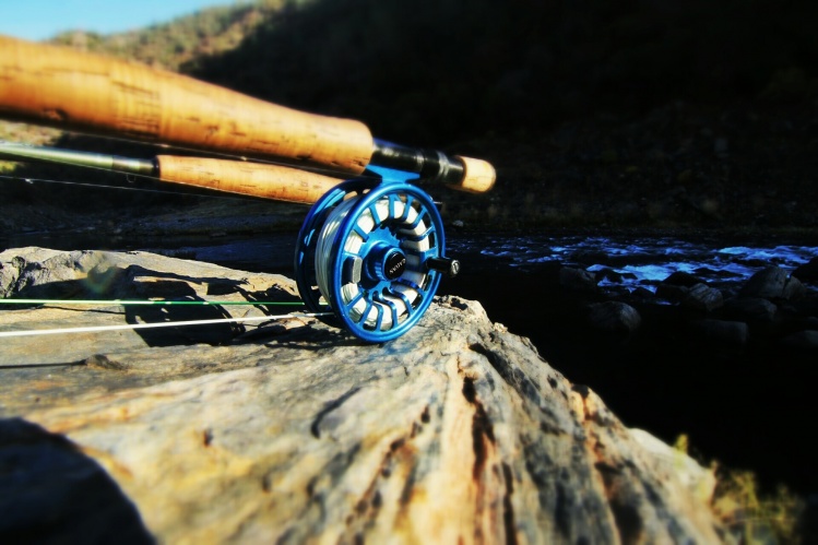 Galvan fly reel. Torque 6. Tuolumne river, ca