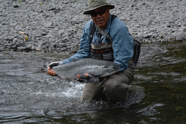 fly fishing in Alaska  - Kodiak