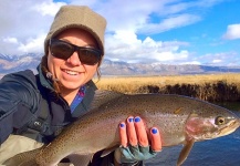 Fly-fishing Pic of Rainbow trout shared by Jessica Strickland – Fly dreamers 