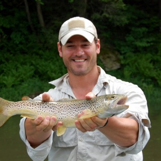 Another Beautiful Spring Delaware River Brown Trout!  www.sweetwaterguide.com