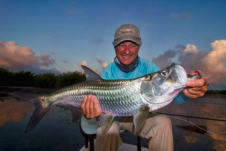 Up and at 'em! A good start to the day for Louie and Capt. Paul Fisicaro with Strip Strike Charters - fishing the Solar 908 near Marathon, FL.