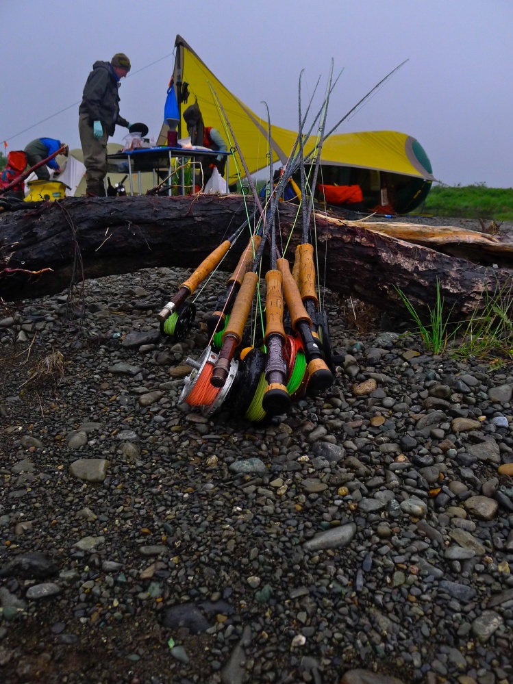 Rods at camp, AK