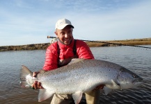 Fly-fishing Photo of Sea-Trout shared by Miguel Angel Zangla – Fly dreamers 