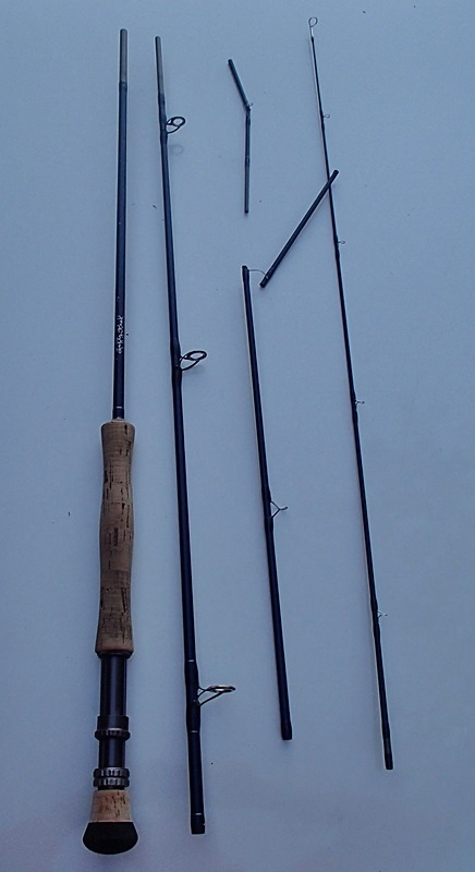 My new six piece rod, it was a four piece at the beginning of the day but after a long day of catching big bluefish this is what's left.  I'll be sending it back to have it repaired...hahahaha...repair!