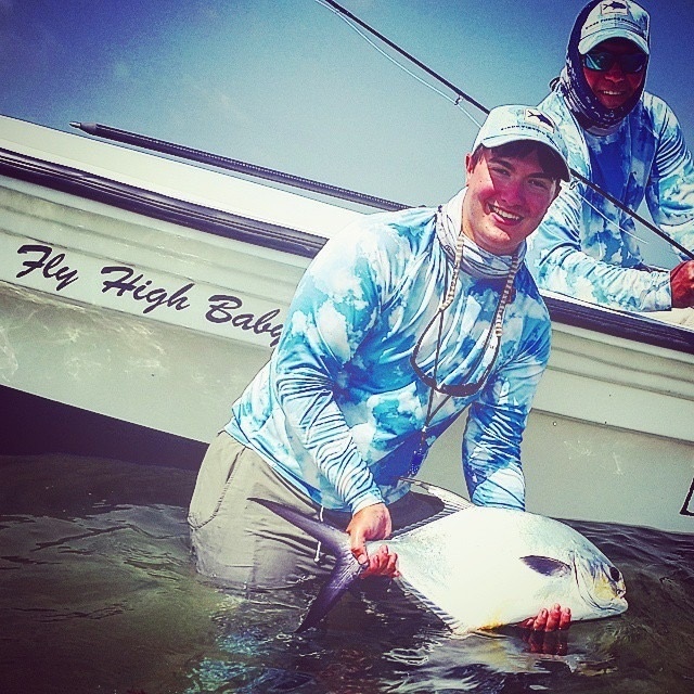 Big Permit from Belize!! El Pescador Lodge May 2015