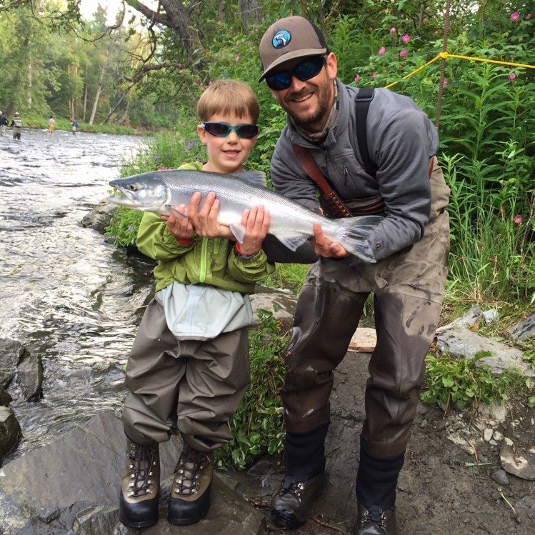 6 year old Henry was a salmon slaying machine!!!