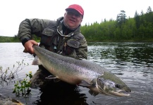 Vasil Bykau 's Fly-fishing Picture of a fall salmon – Fly dreamers 